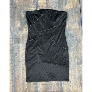 Nikibiki Women’s Size Medium Black Bodycon Mini Dress, Sequin!